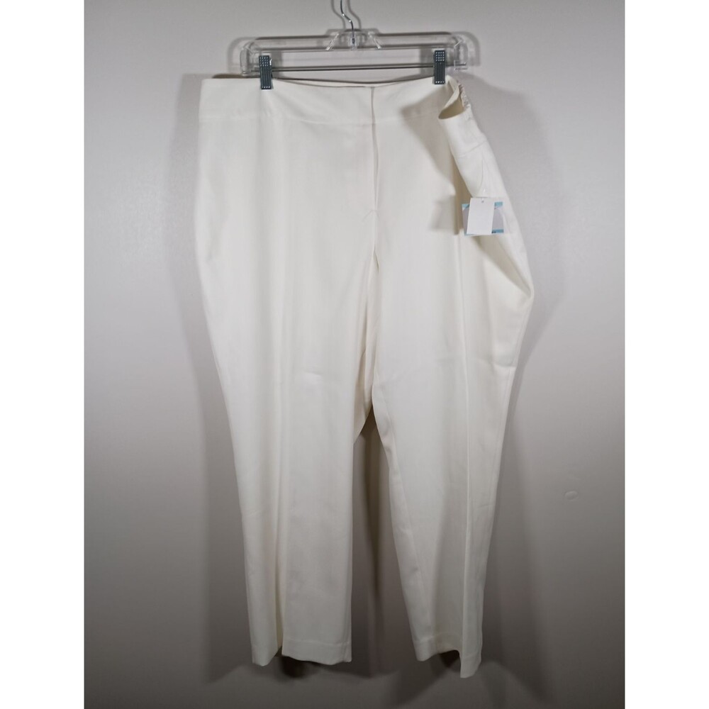 NWT Kasper Womens Gilded Age Vanilla Ice Straight Leg Dress Pants Plus Size 20W